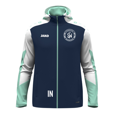 JAKO Kapuzenjacke Dynamic marine/weiß/minze (inkl. Bedruckung) - JFV Steinachtal/Waldachtal