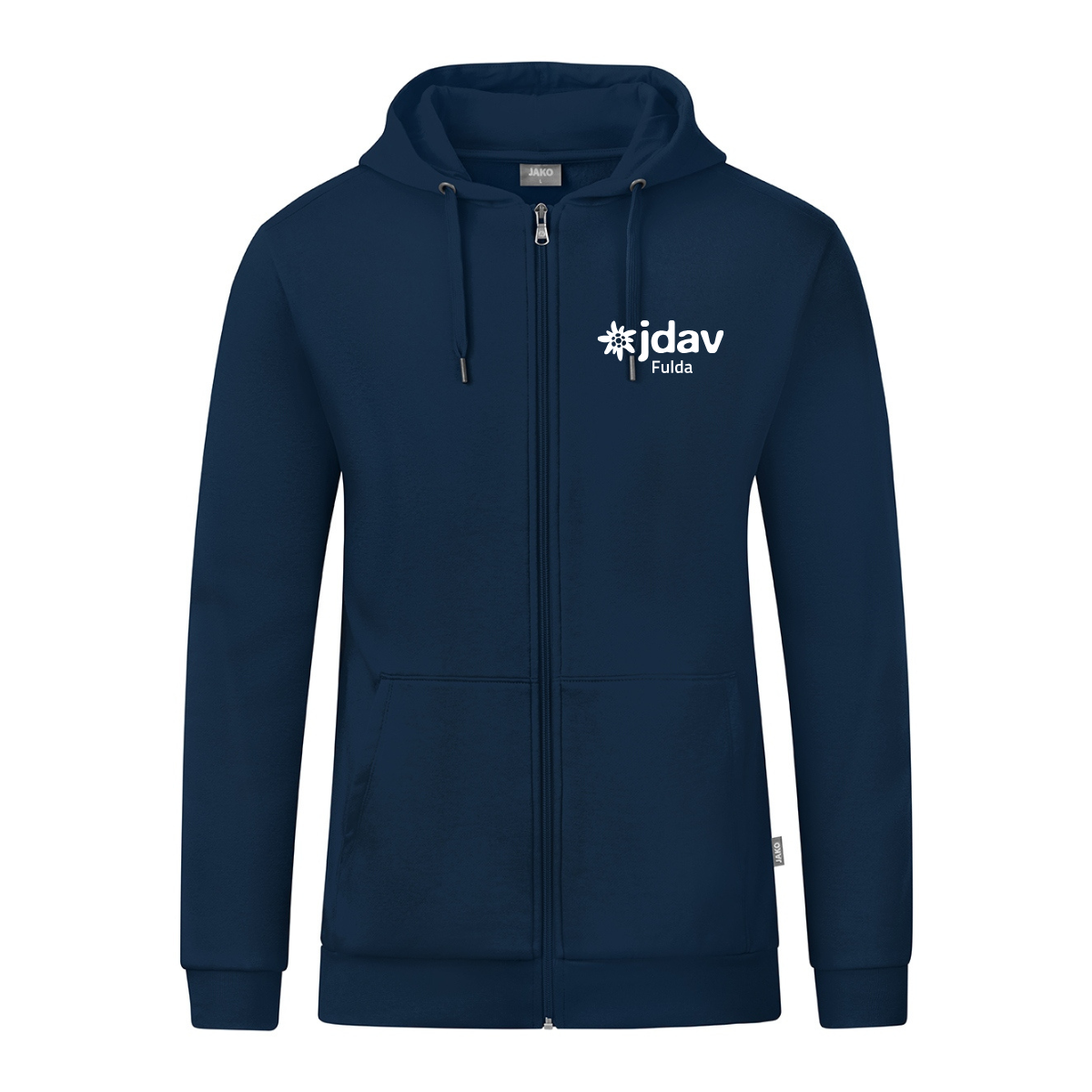 JAKO Kapuzenjacke Organic marine (inkl. Bedruckung) - DAV Fulda