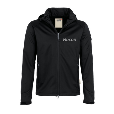 Hakro Herren Softshelljacke Ontario Schwarz (inkl. Bedruckung) - Hecon