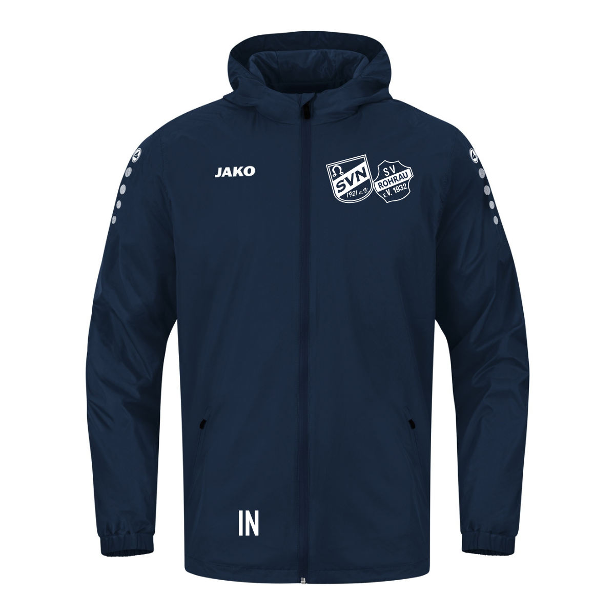 JAKO Regenjacke Team 2.0 marine (inkl. Bedruckung) - SGM Nufringen/Rohrau