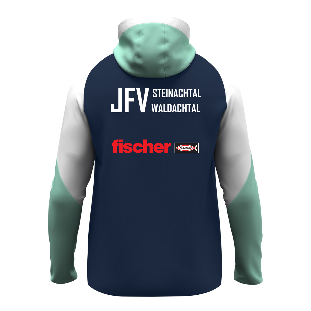 JAKO Kapuzenjacke Dynamic marine/weiß/minze (inkl. Bedruckung) - JFV Steinachtal/Waldachtal