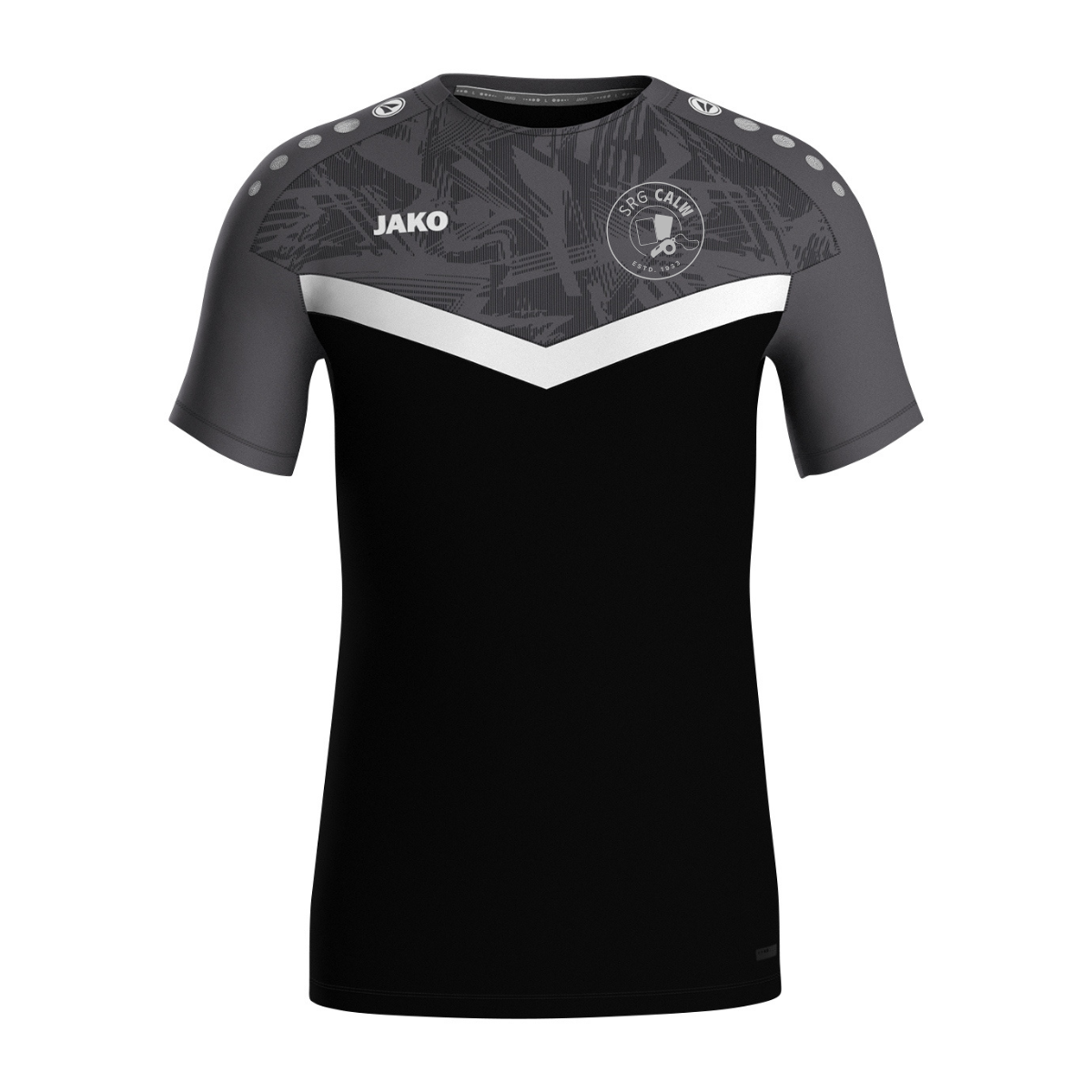 Jako T-Shirt Iconic schwarz/anthrazit (inkl. Bedruckung)- SRG Calw