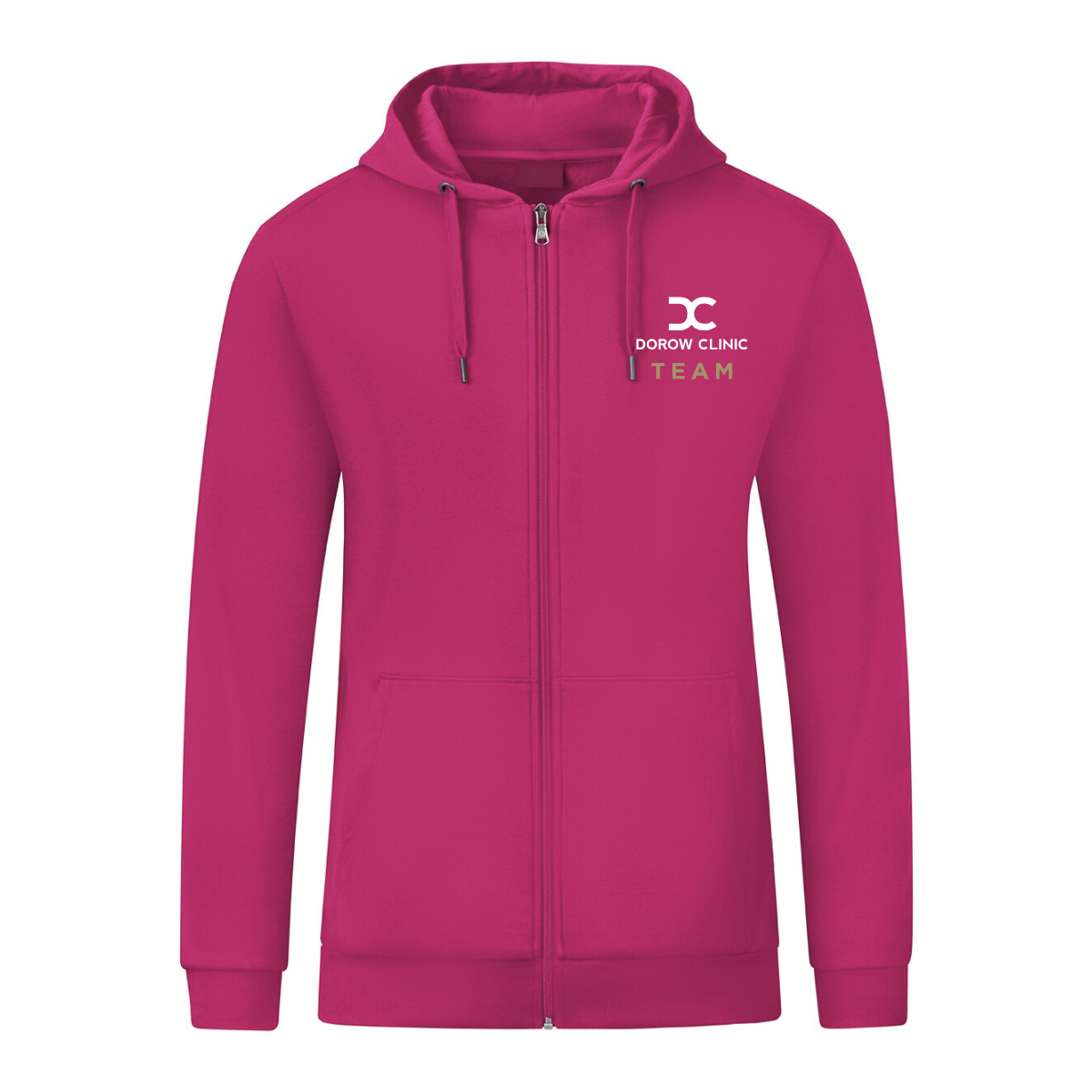 L-Shop Kapuzenjacke Fuchsia (inkl. Veredelung) - Dorow Clinic