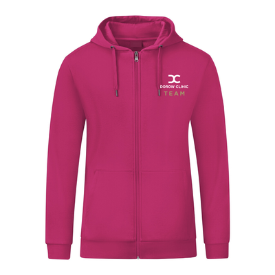 L-Shop Kapuzenjacke Fuchsia (inkl. Veredelung) - Dorow Clinic