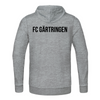 Jako Kapuzensweat Base hellgrau meliert (inkl. Bedruckung) - FC Gärtringen