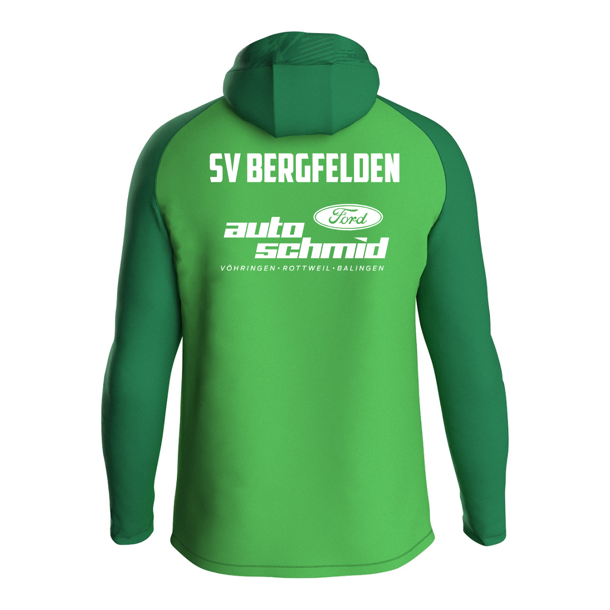 JAKO Kapuzenjacke Iconic soft green/sportgrün (Inkl. Bedruckung) - SV Bergfelden