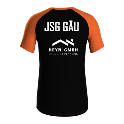 JAKO T-Shirt Iconic schwarz/neonorange (Inkl. Bedruckung) - JSG Gäu
