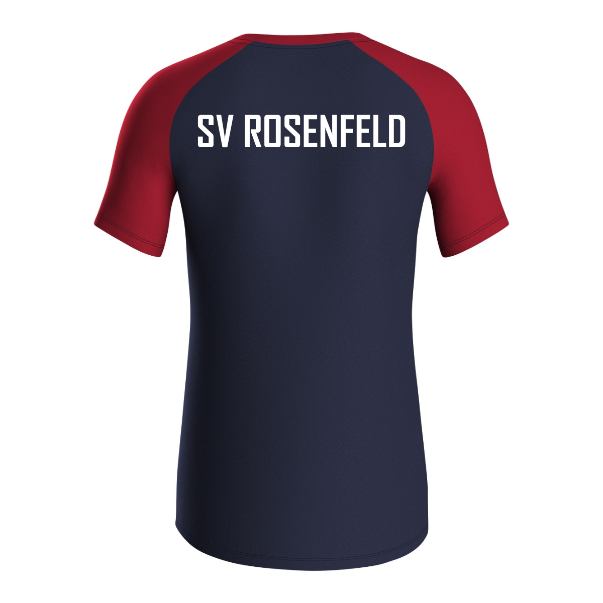 JAKO T-Shirt Iconic marine/chili rot (inkl. Bedruckung) - SV Rosenfeld