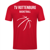 JAKO Trikot Power kurzarm rot (inkl. Bedruckung) - TV Rottenburg Basketball
