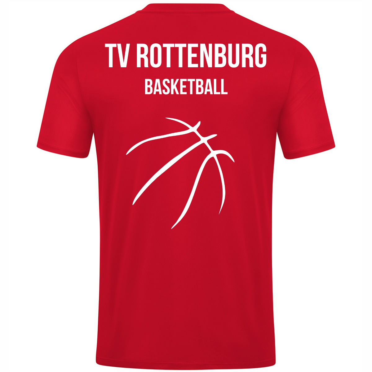 JAKO Trikot Power kurzarm rot (inkl. Bedruckung) - TV Rottenburg Basketball