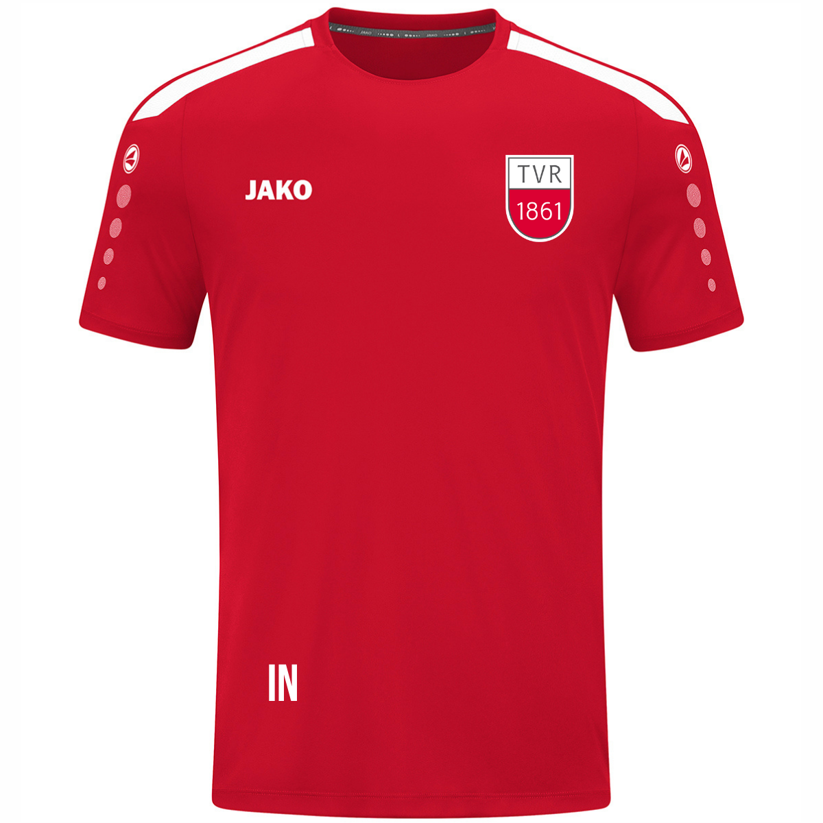 JAKO Trikot Power kurzarm rot (inkl. Bedruckung) - TV Rottenburg Leichtathletik