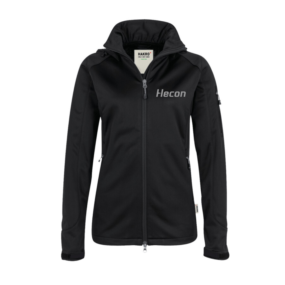 Hakro Damen Softshelljacke Ontario Schwarz (inkl. Bedruckung) - Hecon