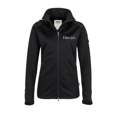 Hakro Damen Softshelljacke Ontario Schwarz (inkl. Bedruckung) - Hecon