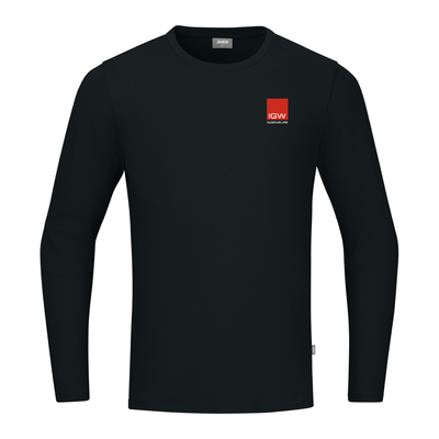 JAKO Longsleeve Organic schwarz (inkl. Bedruckung) - IGW