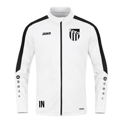 JAKO Polyesterjacke Power weiss/Schwarz(inkl. Bedruckung) - FC Gärtringen