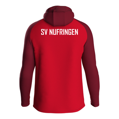 JAKO Kapuzenjacke Iconic rot/weinrot (inkl. Bedruckung) - SV Nufringen