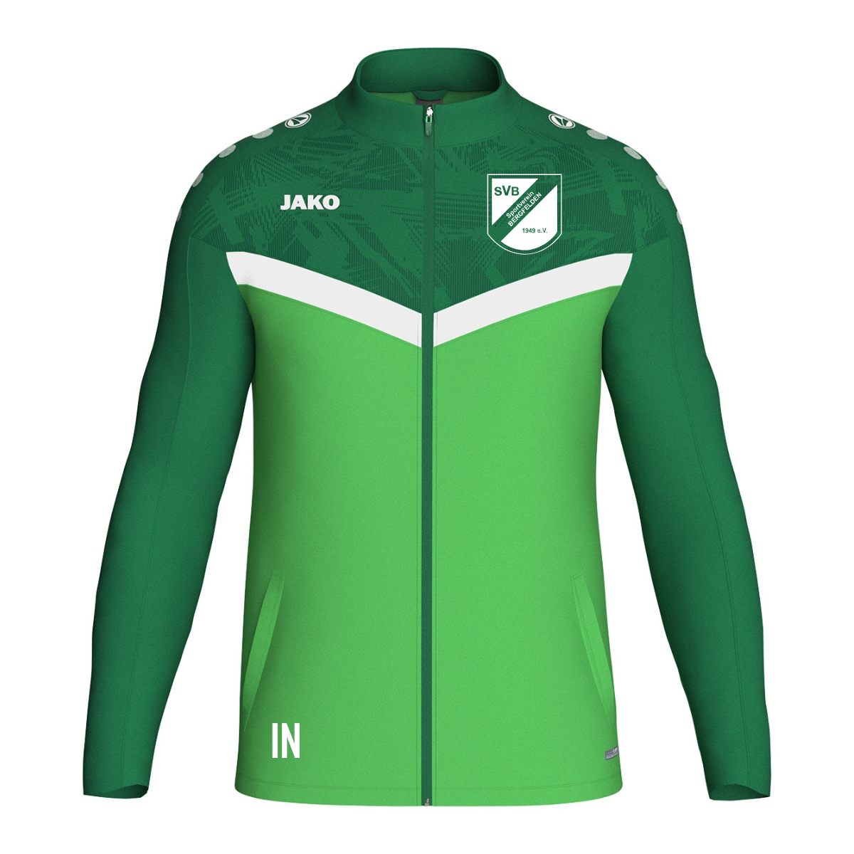 JAKO Polyesterjacke Iconic soft green/sportgrün (Inkl. Bedruckung) - SV Bergfelden