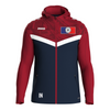 JAKO Kapuzenjacke Iconic marine/chili rot (inkl. Bedruckung) - SV Rosenfeld