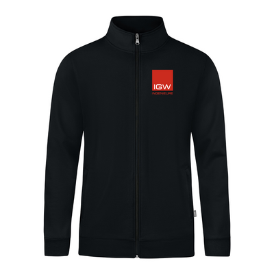 JAKO Sweatjacke Doubletex schwarz (inkl. Veredelung) - IGW