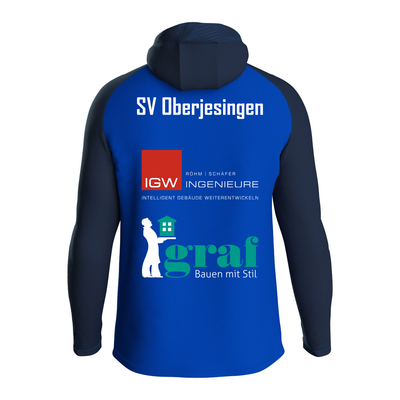 Jako Kapuzenjacke Iconic royal/marine (inkl. Bedruckung) - SV Oberjesingen
