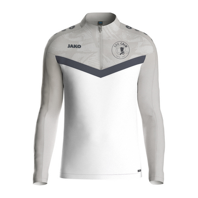 Jako Zip Top Iconic weiß/soft grey (inkl. Bedruckung) - SRG Calw