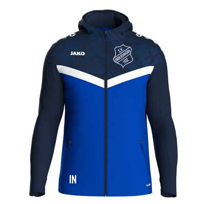JAKO Kapuzenjacke Iconic marine/royal (inkl. Bedruckung) - SV Oberjesingen