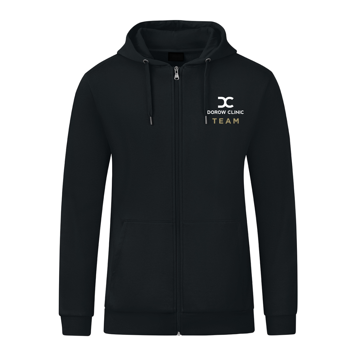 L-Shop Kapuzenjacke Schwarz (inkl. Veredelung) - Dorow Clinic