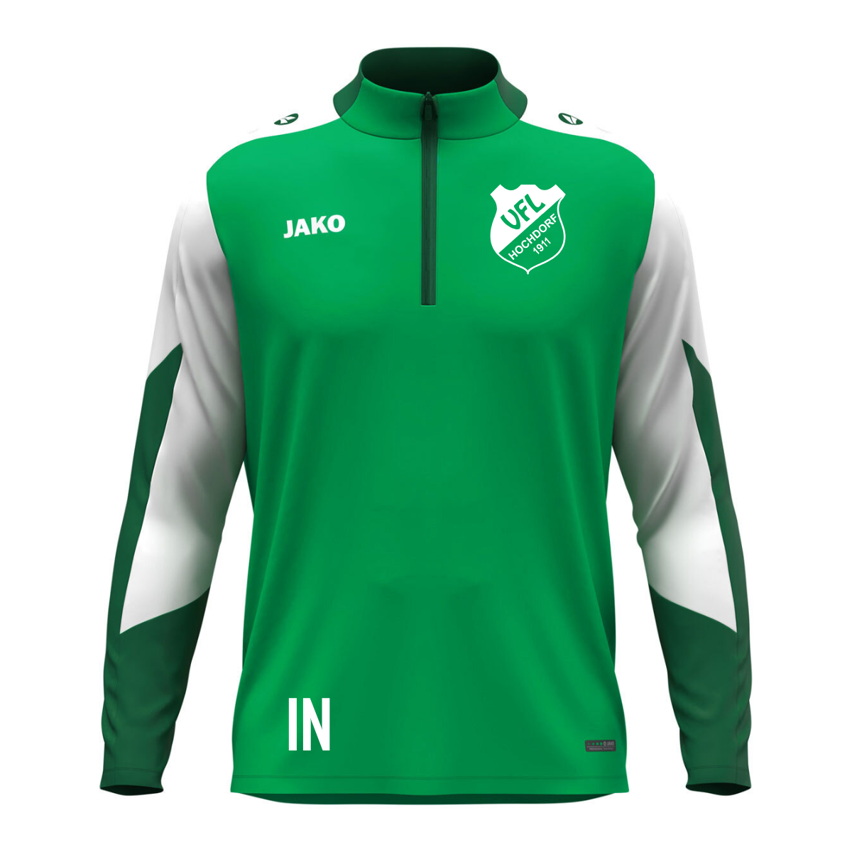 JAKO ZipTop Dynamic grün/weiß (inkl. Bedruckung) - VfL Hochdorf