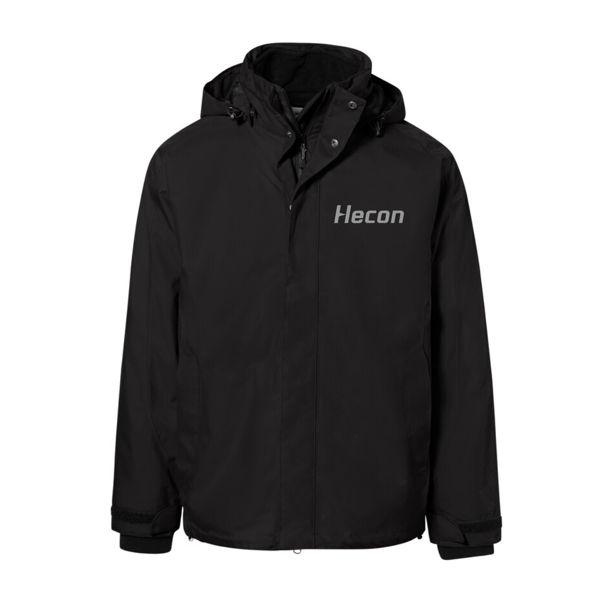 Hakro Herren Winterjacke Bosten Schwarz (inkl. Bedruckung) - Hecon