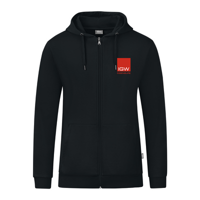 JAKO Kapuzenjacke Organic schwarz (inkl. Veredelung) - IGW