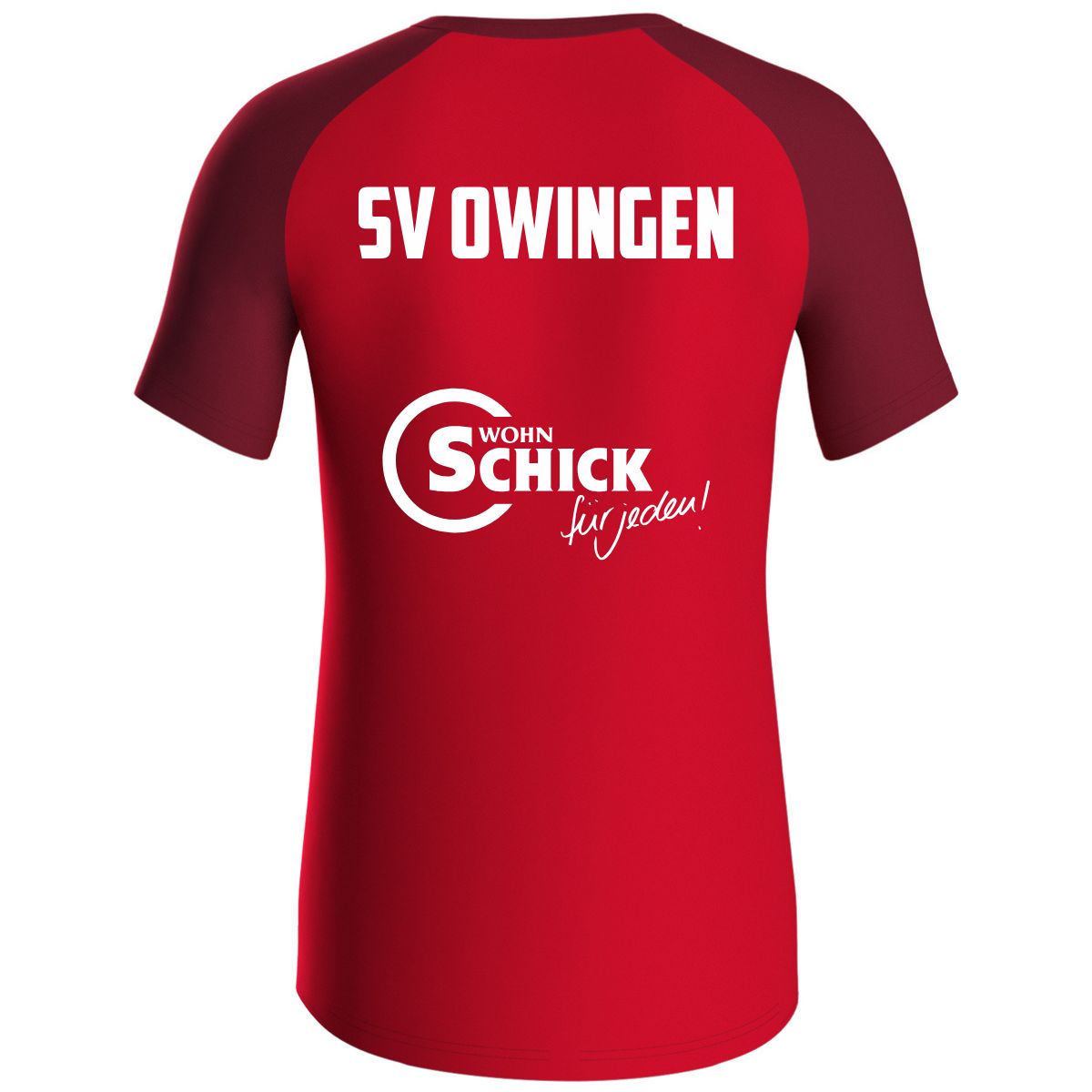 JAKO T-Shirt Iconic rot (inkl. Bedruckung) - SV Owingen