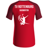 JAKO T-Shirt Iconic rot/weinrot (inkl. Bedruckung) - TV Rottenburg Badminton