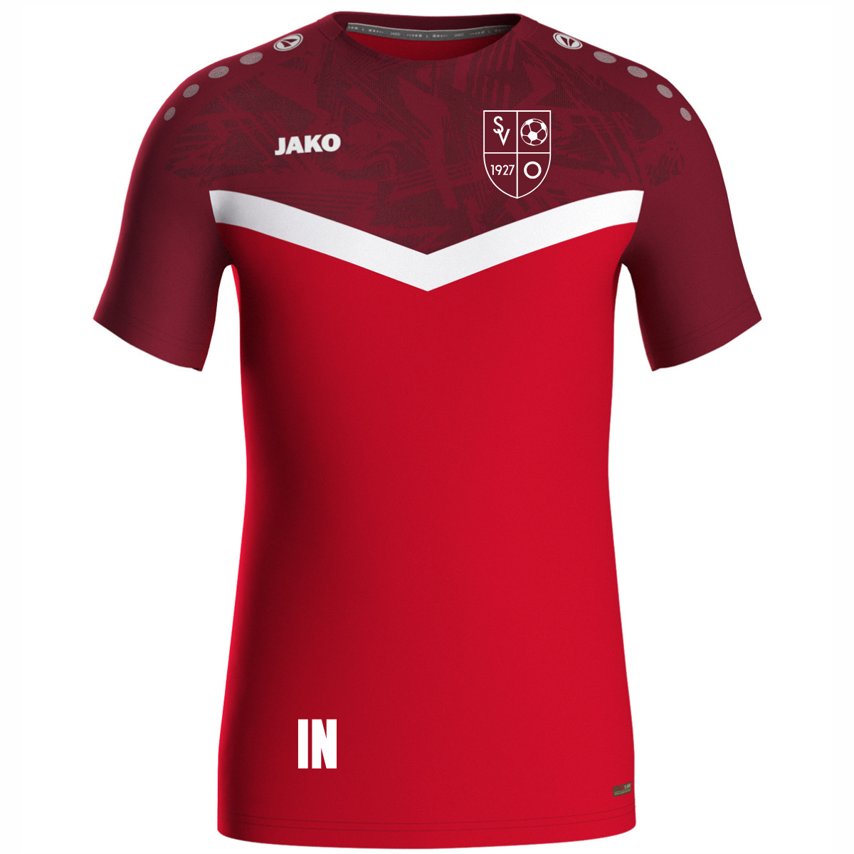 JAKO T-Shirt Iconic rot (inkl. Bedruckung) - SV Owingen