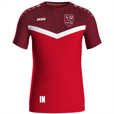 JAKO T-Shirt Iconic rot (inkl. Bedruckung) - SV Owingen