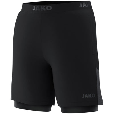 JAKO 2-in-1 Short Power - Schwarz
