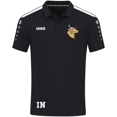 JAKO Polo Power schwarz (inkl. Bedruckung) - Bulls Bondorf