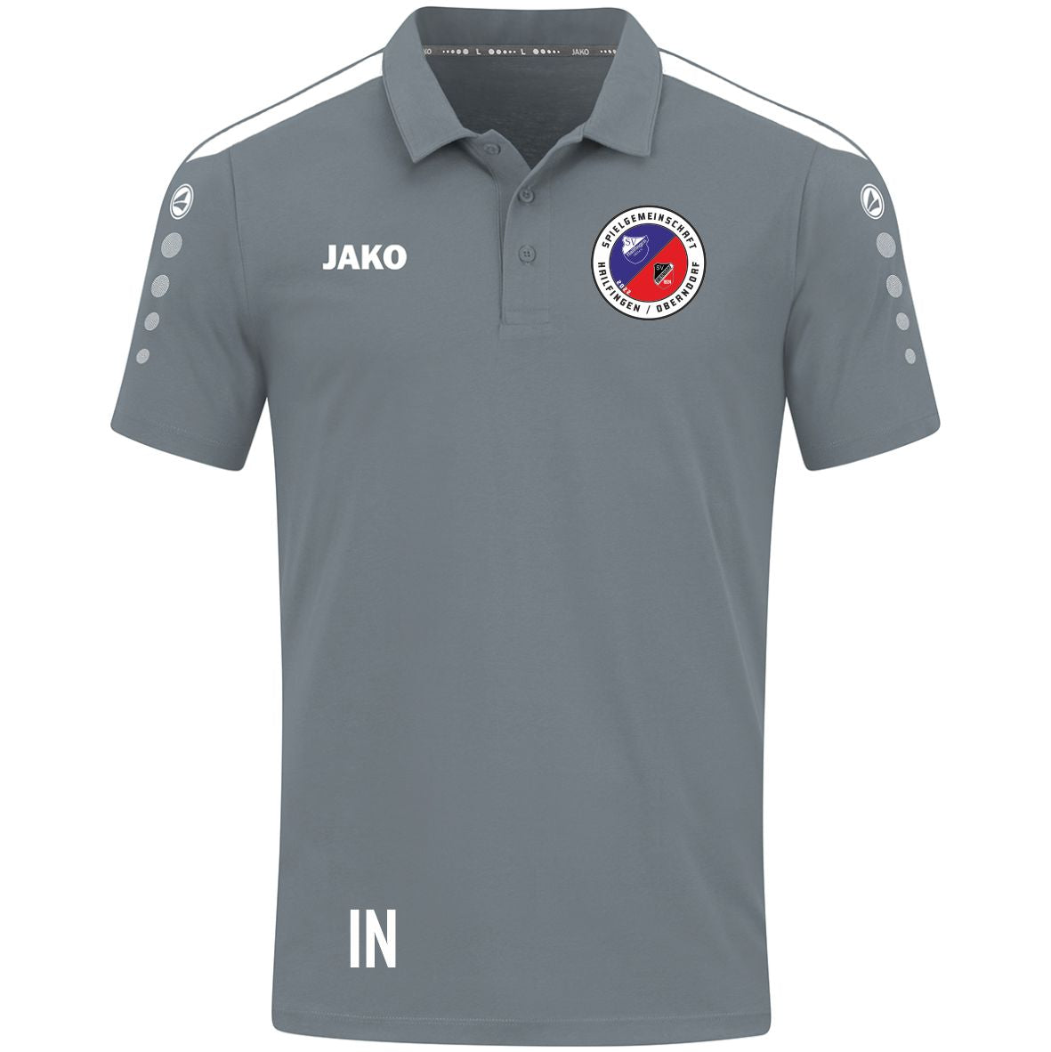 JAKO Polo POWER (inkl. Bedruckung) - Steingrau - SGM Hailfingen/Oberndorf