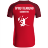 JAKO Polo Iconic rot/weinrot (inkl. Bedruckung) - TV Rottenburg Badminton