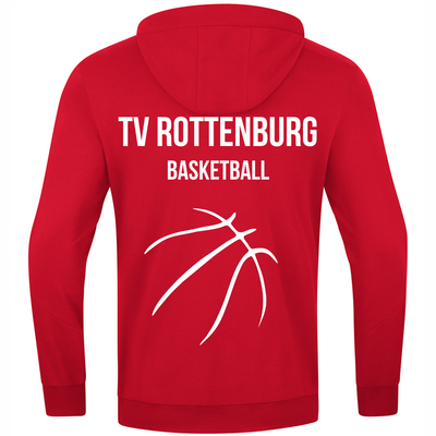 JAKO Kapuzensweat Power rot (inkl. Bedruckung) - TV Rottenburg Basketball