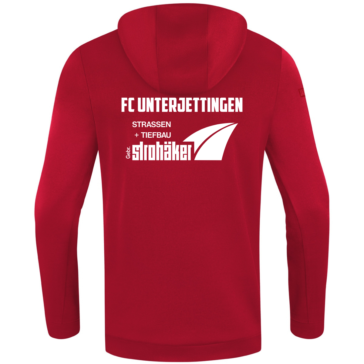 JAKO Zip Hoodie Pro Casual chili rot (inkl. Bedruckung) - FC Unterjettingen