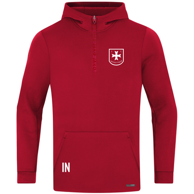 JAKO Zip Hoodie Pro Casual chili rot (inkl. Bedruckung) - FC Unterjettingen
