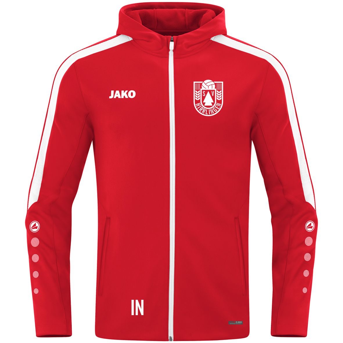JAKO Kapuzenjacke POWER (inkl. Bedruckung) - SV Hirrlingen - Rot