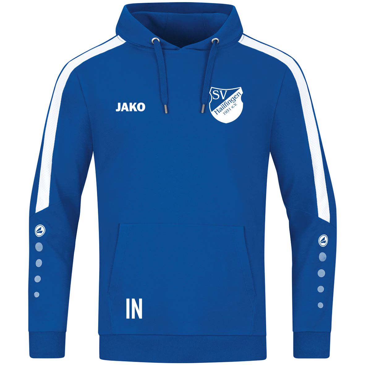 JAKO Kapuzensweat POWER (inkl. Bedruckung) - Blau - SV Hailfingen