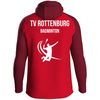 JAKO Kapuzenjacke Iconic rot/weinrot (inkl. Bedruckung) - TV Rottenburg Badminton