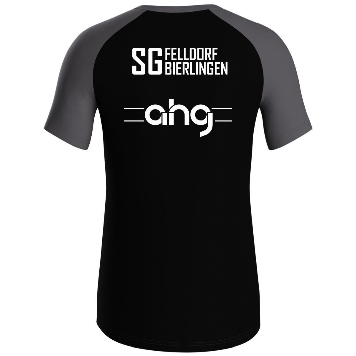JAKO T-Shirt Iconic schwarz/anthrazit (inkl. Bedruckung) - SG Felldorf/Bierlingen