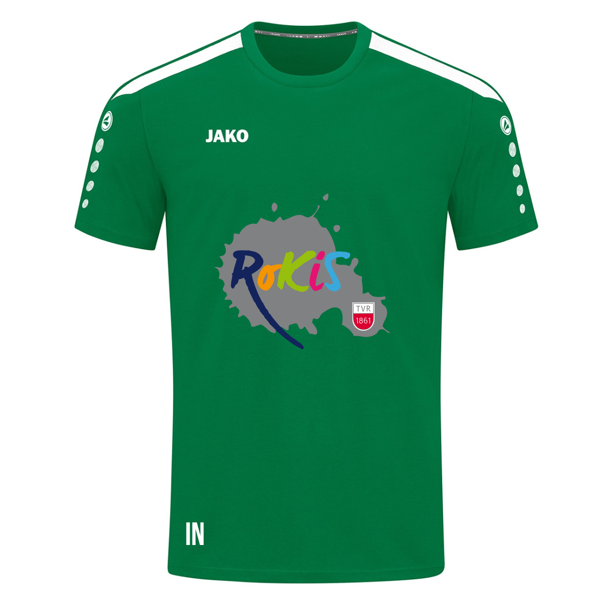 JAKO T-Shirt Power sportgrün (inkl. Bedruckung) - TV Rottenburg Roki's