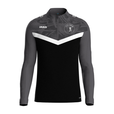 Jako Zip Top Iconic Schwarz/Anthrazit (inkl. Bedruckung) - SRG Calw