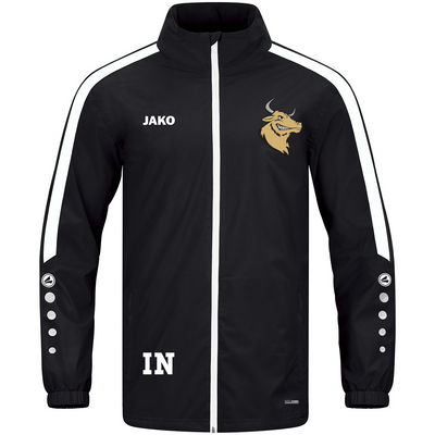 JAKO Allwetterjacke Power schwarz (inkl. Bedruckung) - Bulls Bondorf