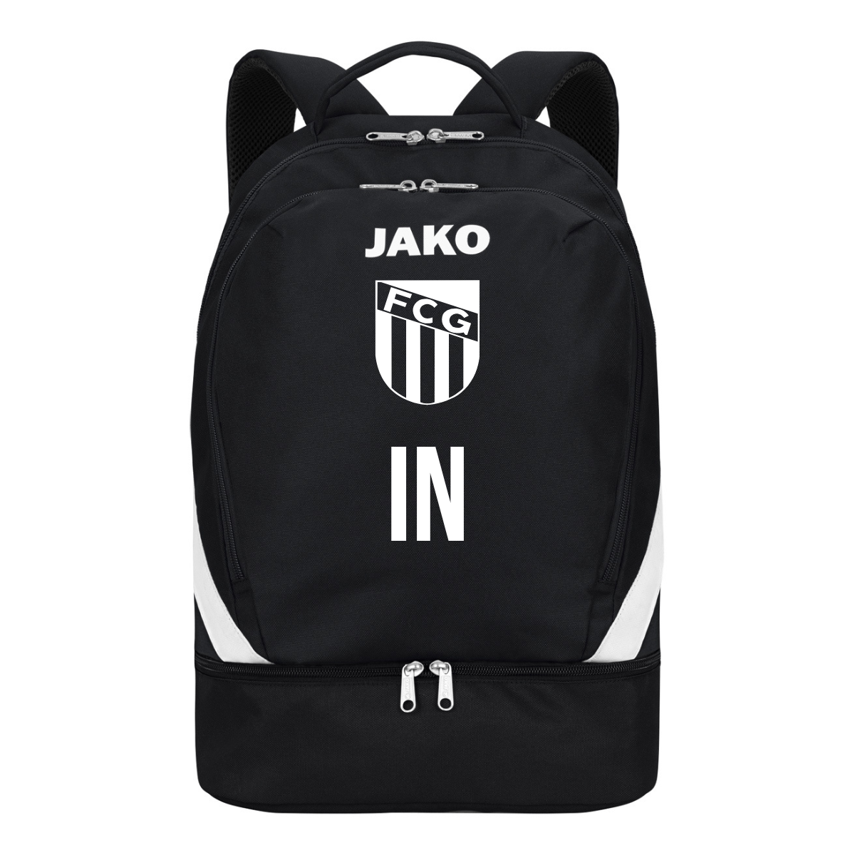 JAKO Rucksack Iconic schwarz (inkl. Bedruckung) - FC Gärtringen