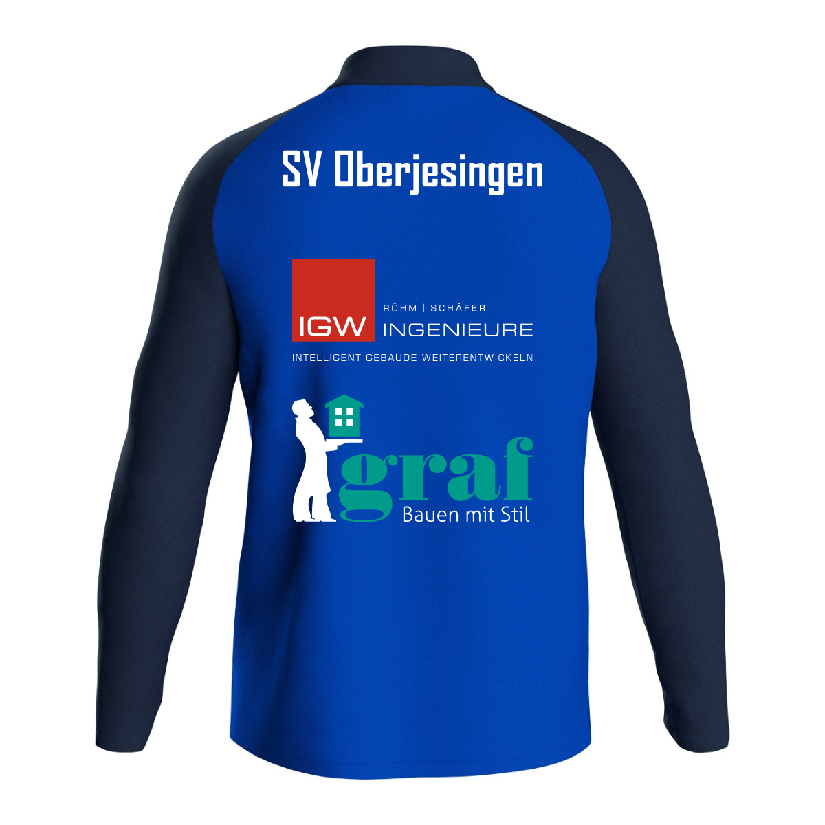 Jako Polyesterjacke Iconic  royal/marine (inkl. Bedruckung) - SV Oberjesingen